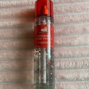 Bath & Body Works Peppermint Bark Truffle Body Wash - Red and Clear